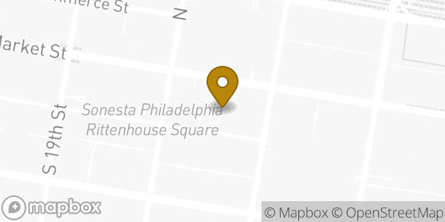 Map showing the location of Center City KinderCare in Philadelphia, PA 19103