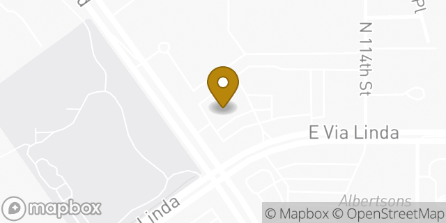 Map showing the location of Walgreens in Scottsdale, AZ 85259