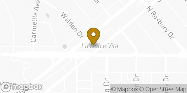 Map showing the location of Avis Car Rental in Beverly Hills, CA 90210