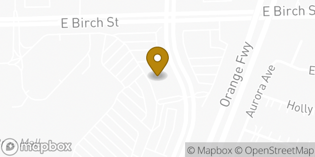 Map showing the location of Olive Garden in Brea, CA 92821
