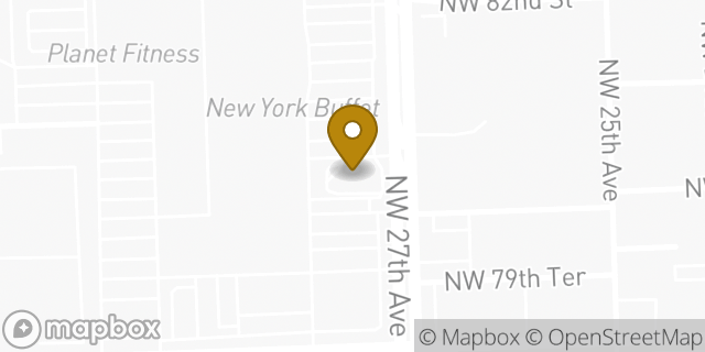 Map showing the location of McDonald's in Miami, FL 33147