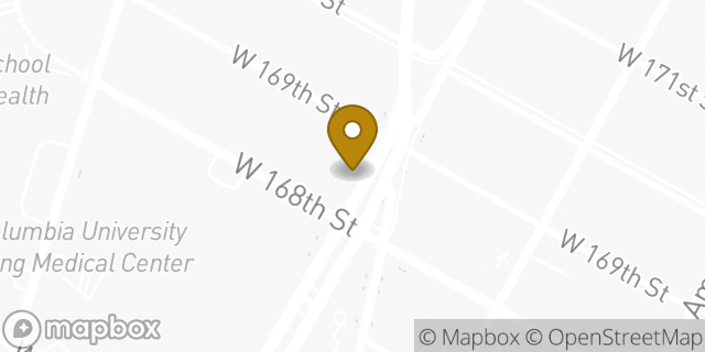 Map showing the location of Chipotle Mexican Grill in New York, NY 10032