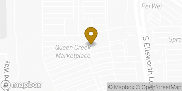 Map showing the location of Trader Joe's in Queen Creek, AZ 85142