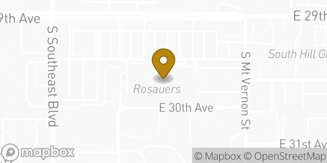Map showing the location of Coinme in Spokane, WA 99223