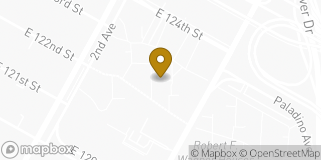 Map showing the location of Amazon Locker - Watercraft in New York, NY 10035