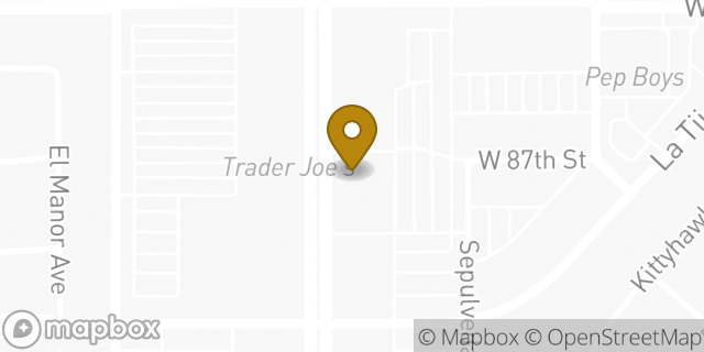 Map showing the location of Staples in Los Angeles, CA 90045