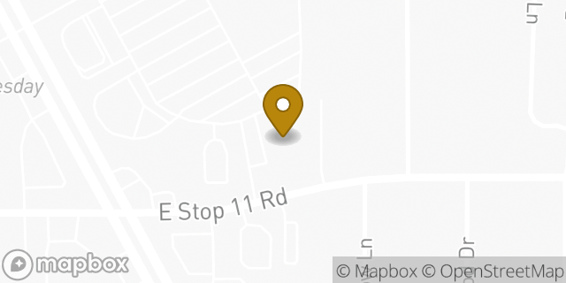 Map showing the location of AutoZone in Indianapolis, IN 46227
