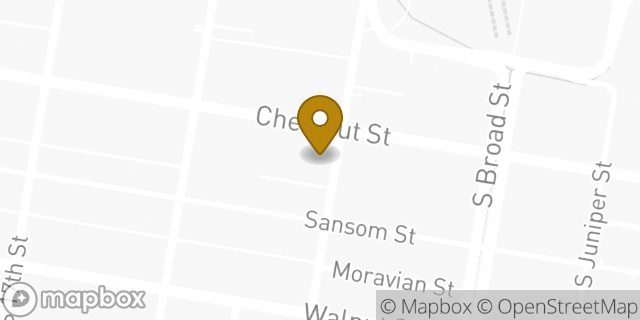 Map showing the location of Amazon Locker - Lella in Philadelphia, PA 19102