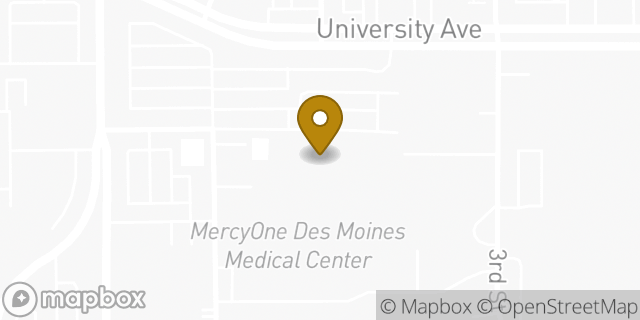 Map showing the location of Starbucks in Des Moines, IA 50314