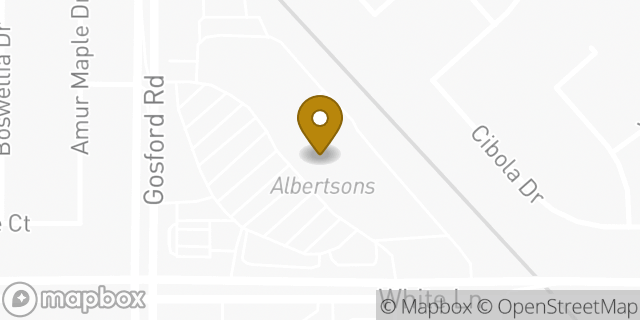 Map showing the location of Albertsons in Bakersfield, CA 93309