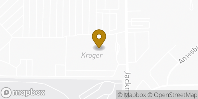 Map showing the location of Kroger in Toledo, OH 43613