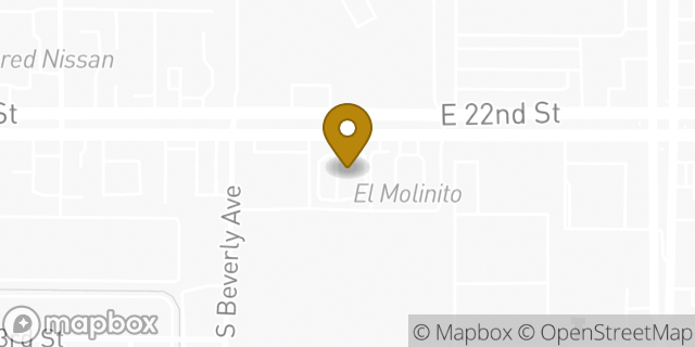 Map showing the location of Dunkin' in Tucson, AZ 85711