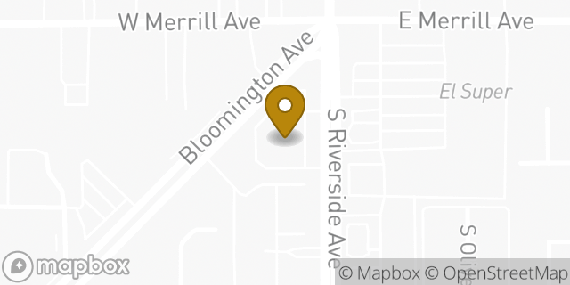 Map showing the location of Walgreens in Rialto, CA 92376
