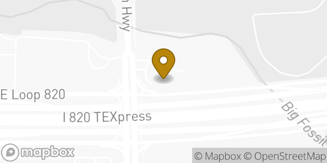 Map showing the location of Budget Truck Rental in Haltom City, TX 76148