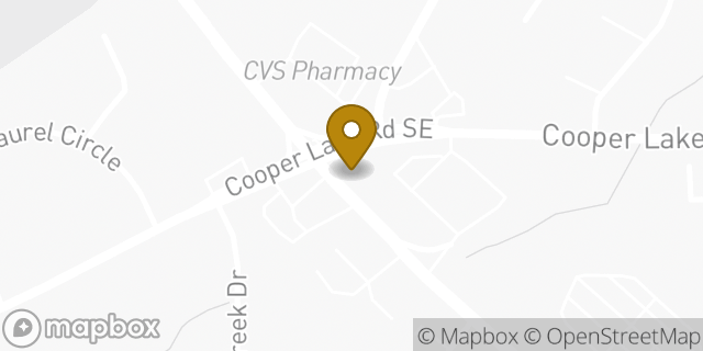 Map showing the location of Subway in Smyrna, GA 30080