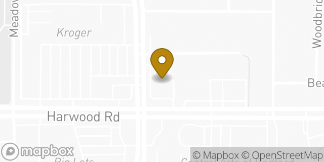 Map showing the location of CVS Pharmacy in Bedford, TX 76021