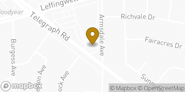 Map showing the location of Papa Johns in La Mirada, CA 90638