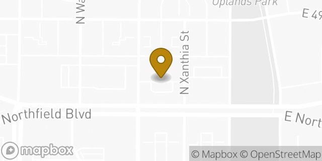 Map showing the location of ATM 7ELEVEN-FCTI in Denver, CO