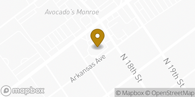 Map showing the location of CVS Pharmacy in Monroe, LA 71201