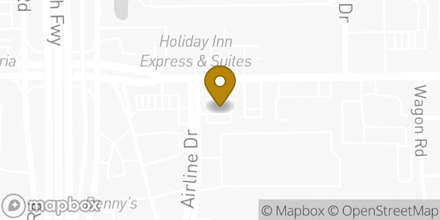 Map showing the location of Coinme in Houston, TX 77060