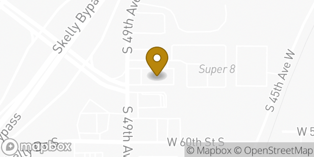 Map showing the location of McDonald's in Tulsa, OK 74107