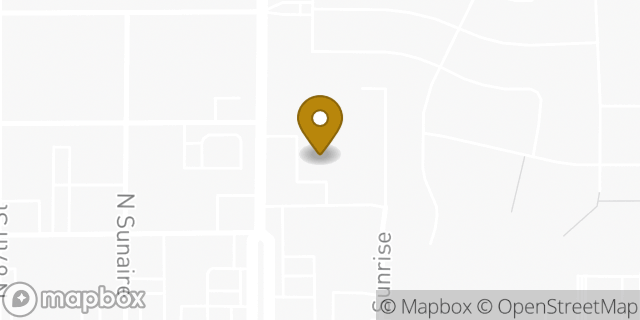 Map showing the location of AutoZone in Mesa, AZ 85205