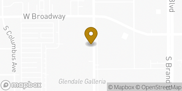 Map showing the location of Sunglass Hut in Glendale, CA 91210