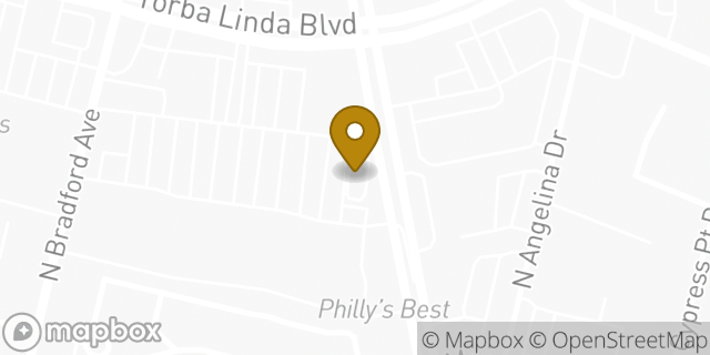 Map showing the location of McDonald's in Placentia, CA 92870
