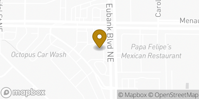 Map showing the location of CVS Pharmacy in Albuquerque, NM 87112