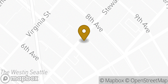 Map showing the location of The UPS Store in Seattle, WA 98101