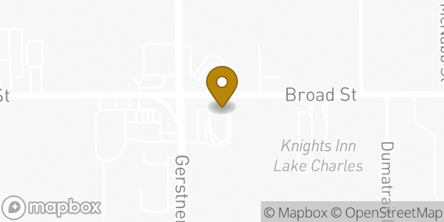 Map showing the location of McDonald's in Lake Charles, LA 70615