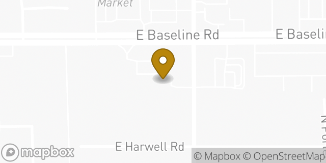 Map showing the location of Amazon Locker - Cete in Gilbert, AZ 85234