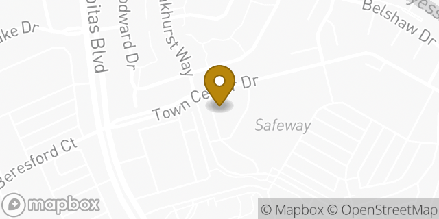 Map showing the location of The UPS Store in Milpitas, CA 95035