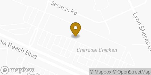 Map showing the location of Subway in Virginia Beach, VA 23452