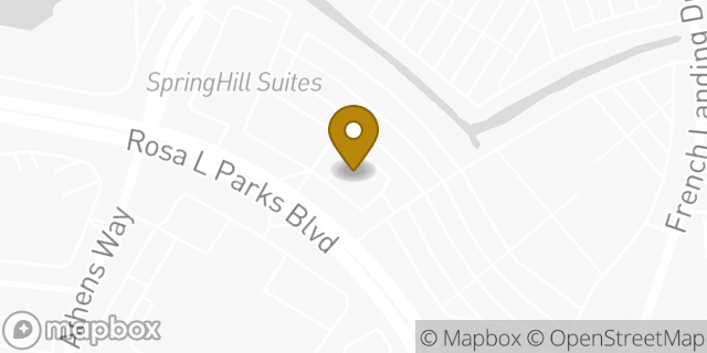 Map showing the location of Subway in Nashville, TN 37228