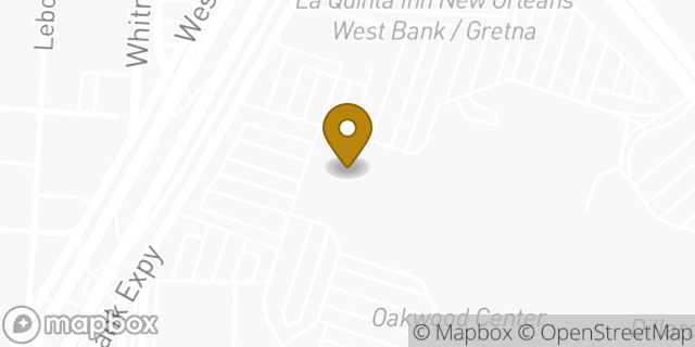 Map showing the location of Dick's Sporting Goods in Gretna, LA 70053