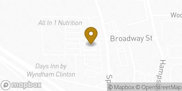 Map showing the location of McDonald's in Clinton, MS 39056