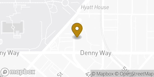 Map showing the location of Budget Car Rental in Seattle, WA 98109