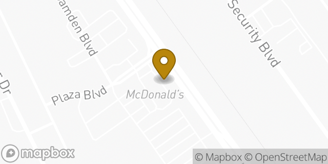 Map showing the location of McDonald's in Fountain, CO 80817