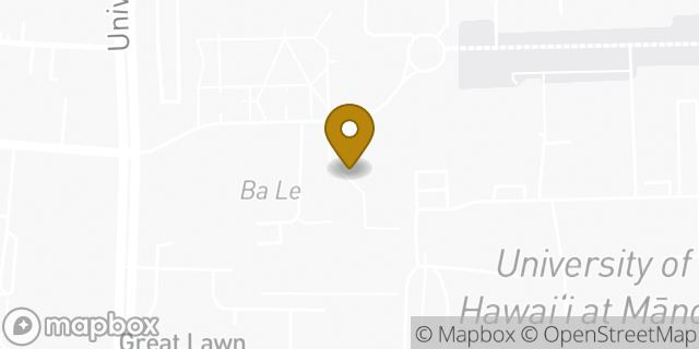 Map showing the location of Starbucks in Honolulu, HI 96822