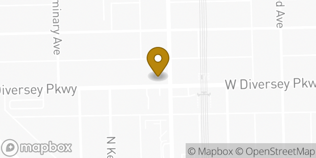 Map showing the location of Starbucks in Chicago, IL 60614