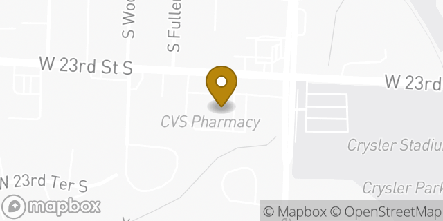 Map showing the location of CVS Pharmacy in Independence, MO 64052