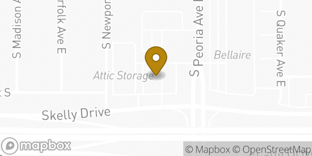 Map showing the location of QuikTrip in Tulsa, OK 74105