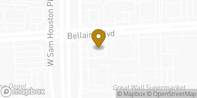 Map showing the location of McDonald's in Houston, TX 77072