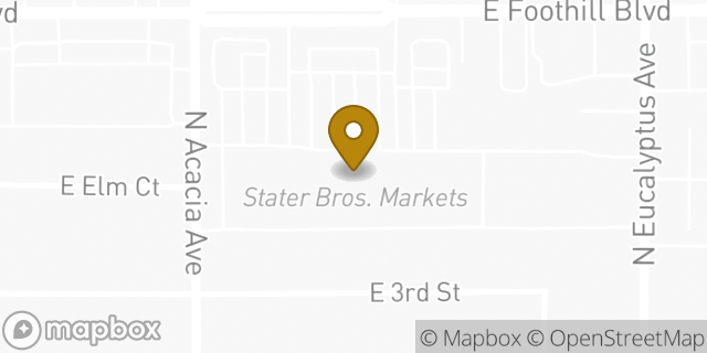 Map showing the location of Coinme in Rialto, CA 92376