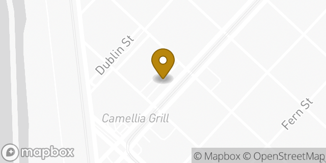 Map showing the location of Walgreens in New Orleans, LA 70118