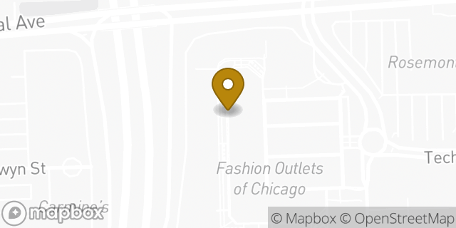 Map showing the location of Sunglass Hut in Rosemont, IL 60018