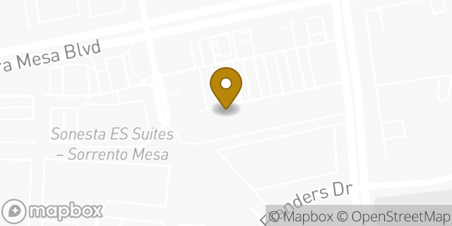 Map showing the location of The UPS Store in San Diego, CA 92121