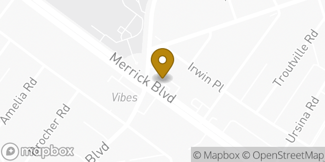 Map showing the location of Starbucks in Jamaica, NY 11434