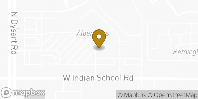 Map showing the location of Subway in Litchfield Park, AZ 85340